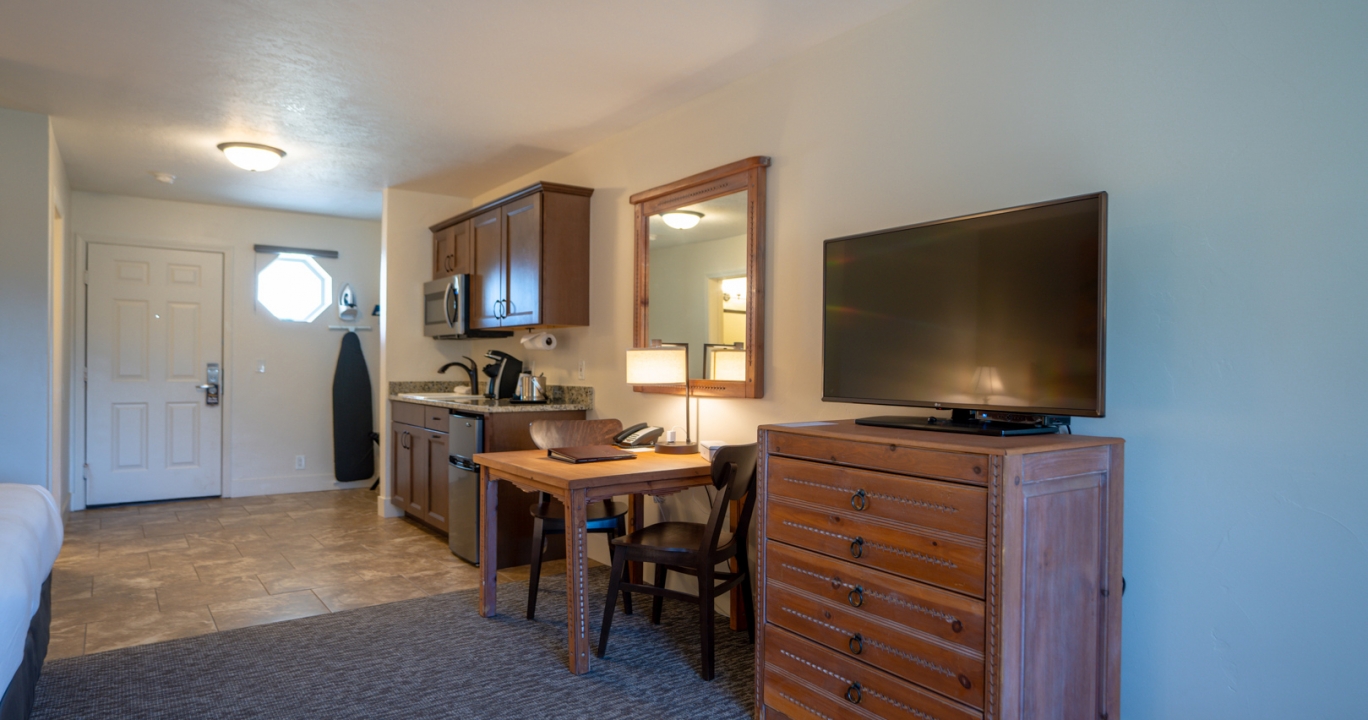 The Deluxe living room area